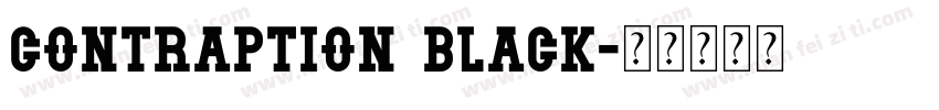 Contraption Black字体转换